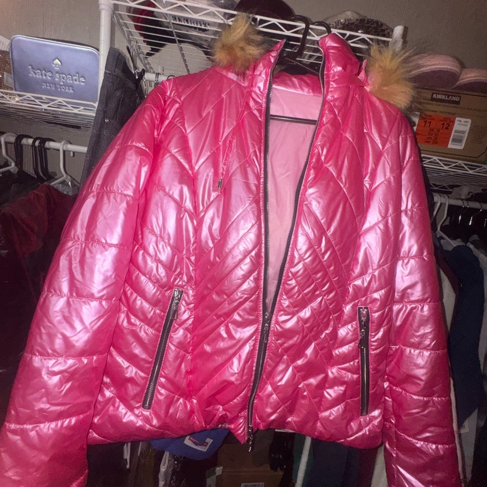Women's Pink Quilted Jacket